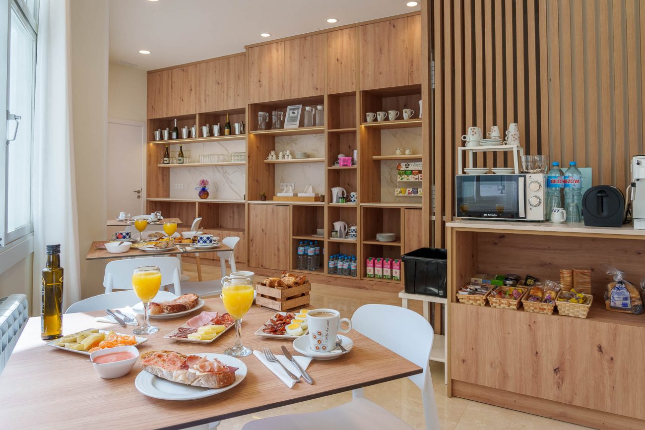 Desayuno en ambiente relajado